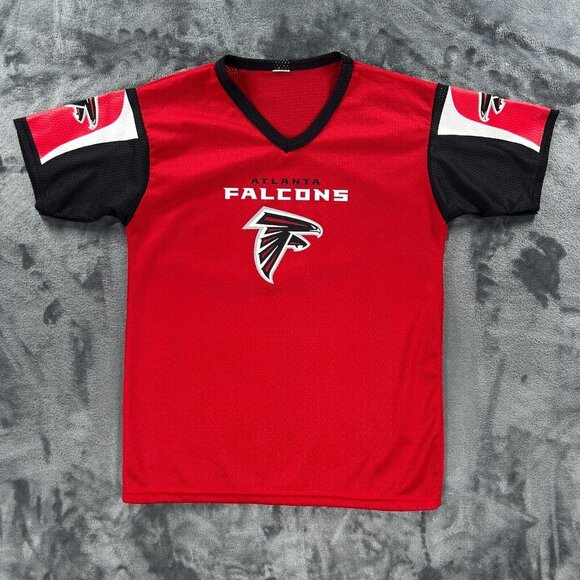 Franklin Football Jersey Boy Youth L VINTAGE Atlanta Falcons NFL Game Mesh - Picture 1 of 8